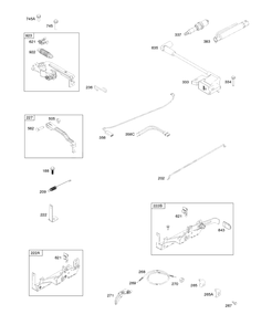 Armature, Controls, Electrical System, Governor Spring, Ignition, Spark Plug Diagram and Parts List for  Briggs and Stratton Engine